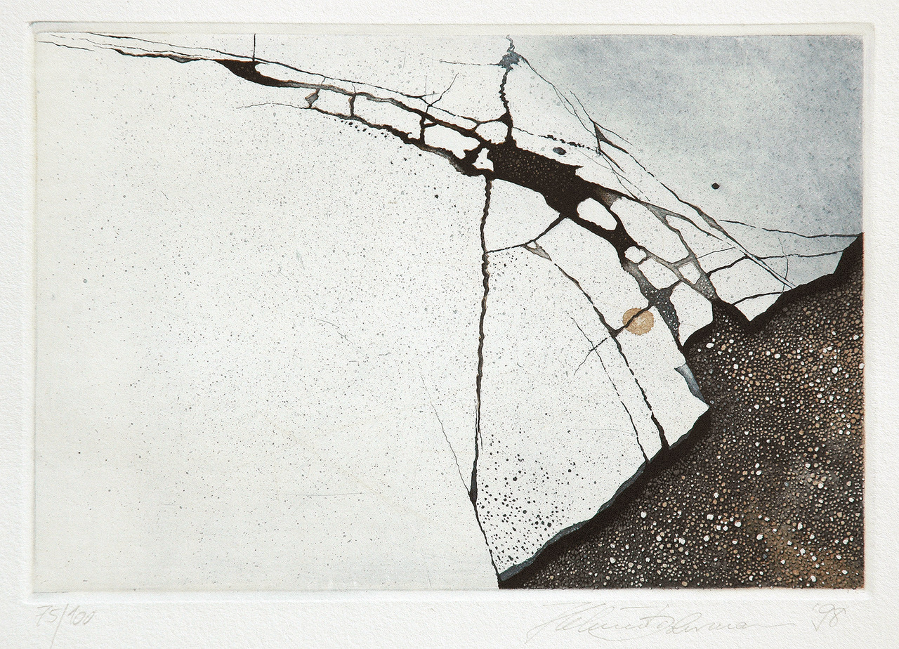 Helmut Dohrmann_Ohne Titel_1998_Farbradierung von 2 Platten_19x28cm