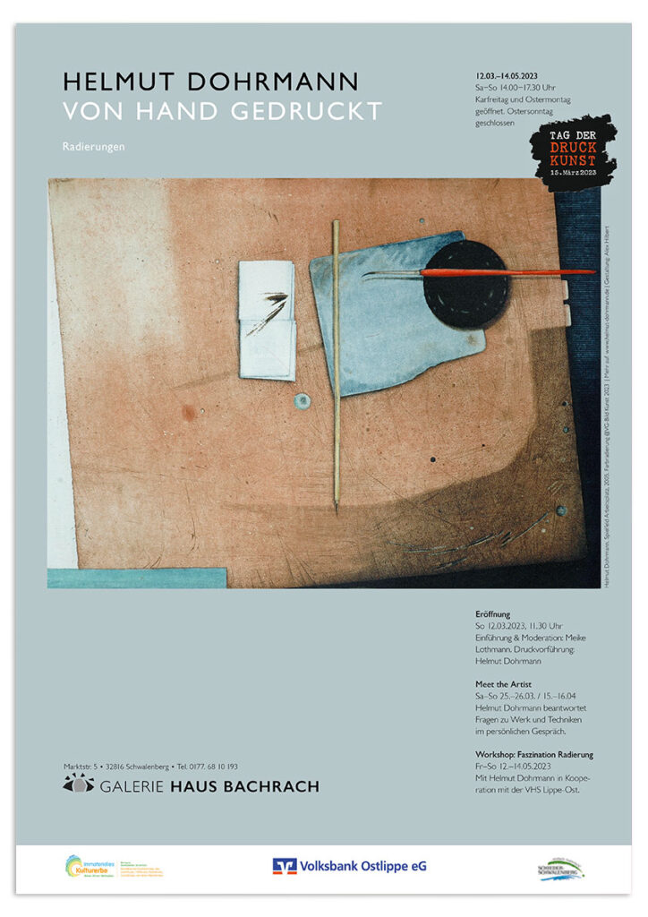 Plakat-Helmut-Dohrmann-–-Von-Hand-gedruckt-–-Kunstverein-Schieder-Schwalenberg